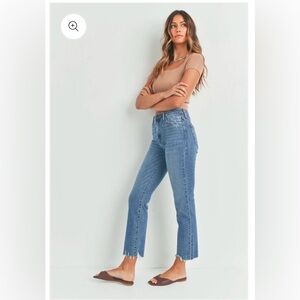 Just Black Denim (JBD) Light Wash Straight Leg Jeans
